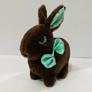 Kelly Toy Plush Brown Bunny Rabbit Stuffed Animal  9”